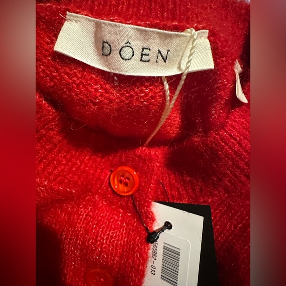 Doen Anisa Cardigan in Cerise - Picture 6 of 9